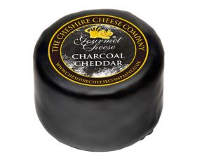 Charcoal Cheddar Cheese - Waxed Truckle 200g