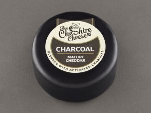 Charcoal - Charcoal Cheddar Cheese - Waxed Truckle 200g