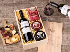 Duo of Cheese & Red Wine Gift Box - The Perfect Night In