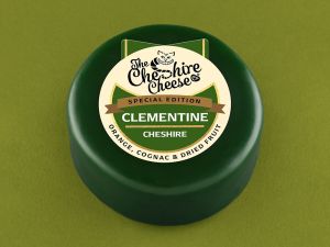 New! Clementine - Orange, Cognac and Dried Fruit Cheese - Waxed Truckle 200g 