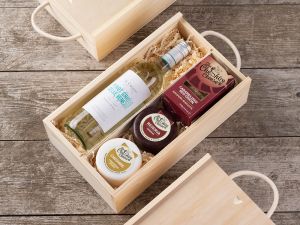 Duo of Cheese & White Wine Gift Box - The Indulgent Night In