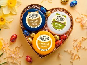Build Your Own 'Love Heart' Trio of Cheese & Chocolate Easter Eggs Gift Set