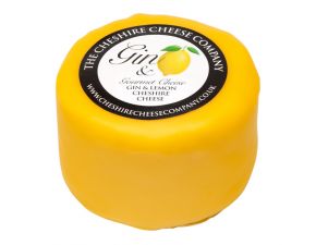 Gin & Lemon Cheshire Cheese - Waxed Truckle 200g