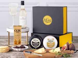 Indulgent White Wine, Cheese & Chocolate Gift Box