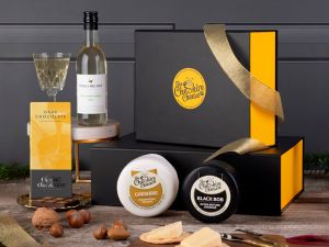 Indulgent White Wine, Cheese & Chocolate Gift Box