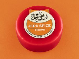 Jerk Spice - Chilli & Garlic Cheddar Cheese - Waxed Truckle 200g