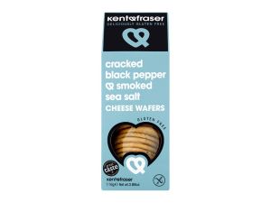 Gluten Free Kent & Fraser Cracked Black Pepper & Sea Salt Cheese Wafers