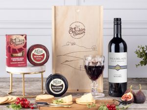 Duo of Cheese & Red Wine Gift Box - The Perfect Night In