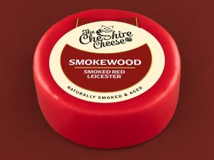 Wheel of Smokewood - Smoked & Aged Red Leicester Cheese - Waxed 1kg