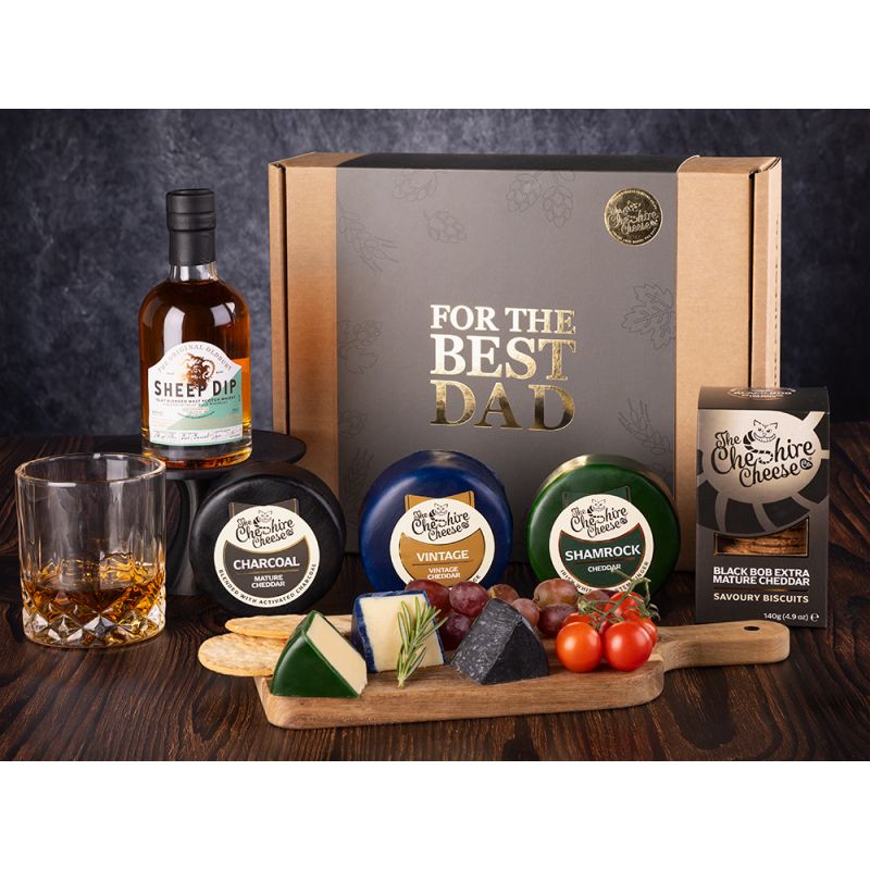 Father’s Day Whisky, Cheese & Biscuits Gift Box