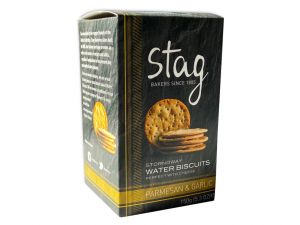 Stag Parmesan and Garlic Water Biscuits
