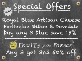 New Royal Blue Fruits of the Forage Hartington Stilton