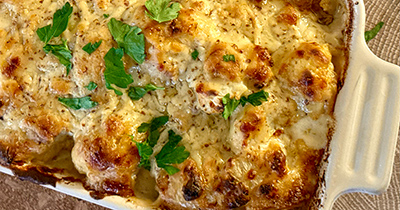Ale & Mustard Cheddar Cauliflower Cheese 