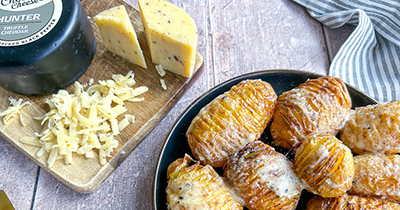 Air Fryer Hunter Hasselback Potatoes