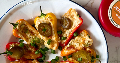 Chilli & Garlic Cheddar Jalapeño Poppers Recipe