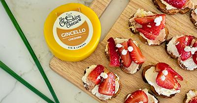 Gincello & Balsamic Strawberry Crostinis