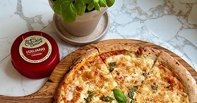 Italiano Garlic & Tomato Cheddar Pizza