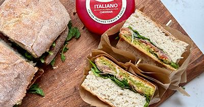 The Ultimate Italian-Inspired Ciabatta with Melted Italiano Cheddar