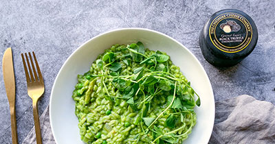 Gourmet Truffle Cheddar Cheese Risotto Verde