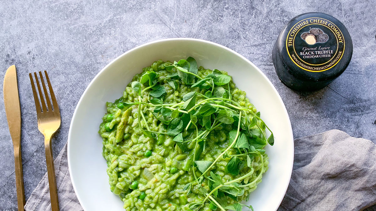 Gourmet Truffle Cheddar Cheese Risotto Verde The Cheese Blog, News