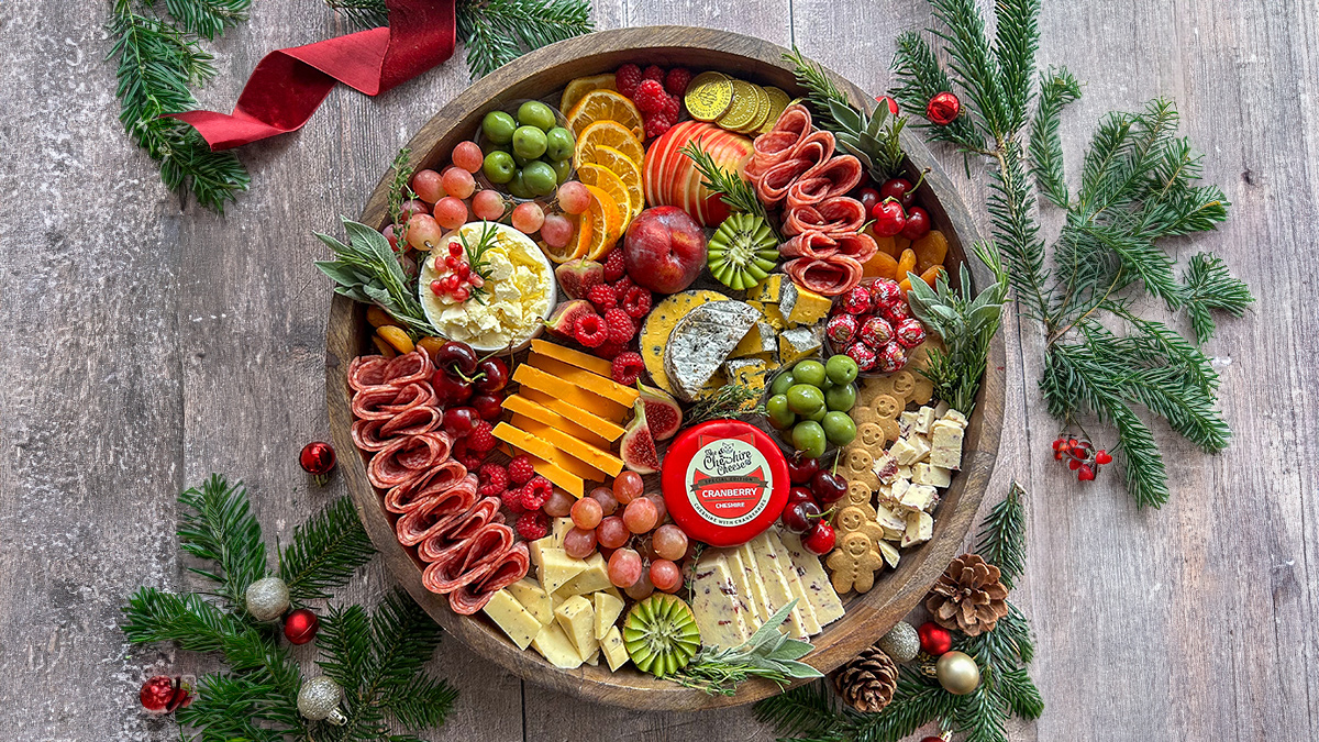 Christmas Winter Cheese Graze Board