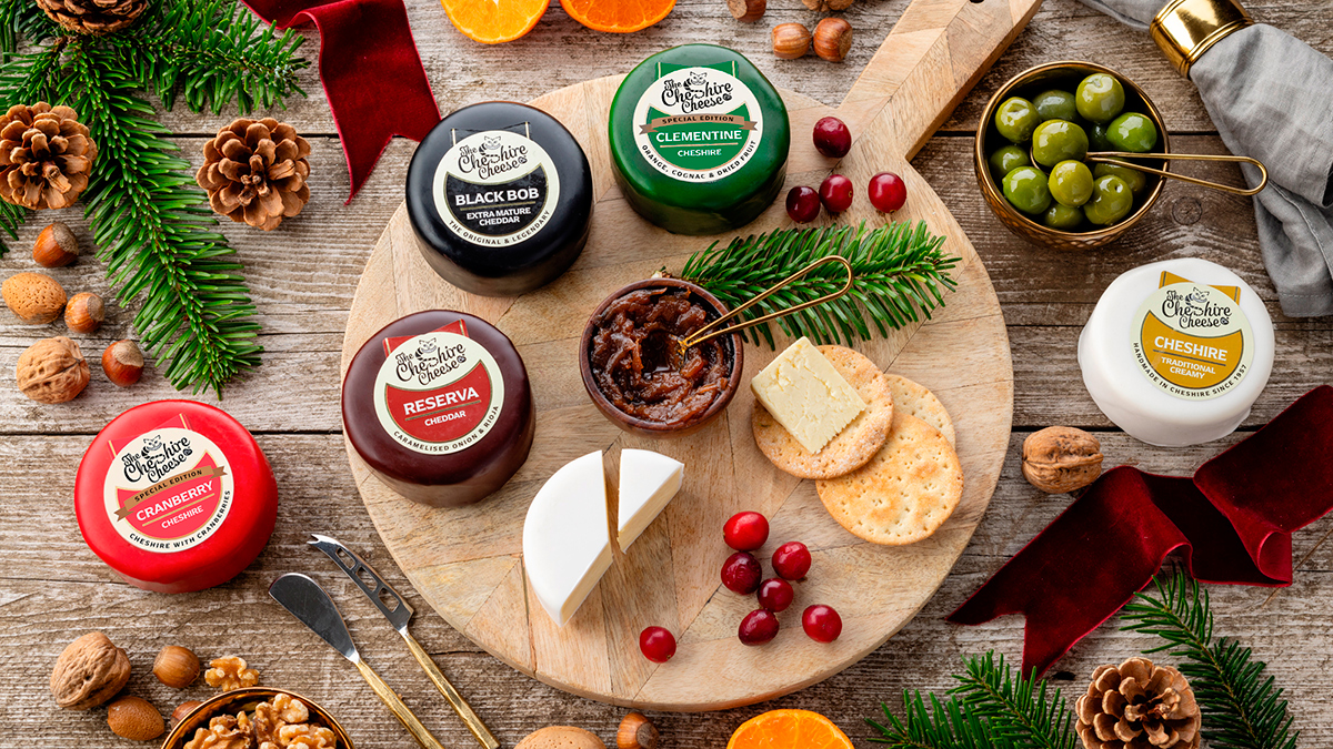 Christmas cheese board