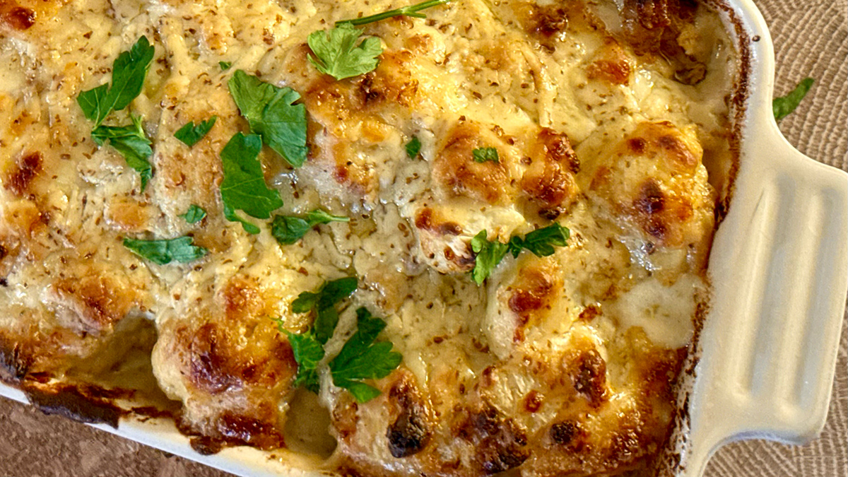 Ale & Mustard Cheddar Cauliflower Cheese 